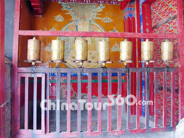 Prayer Wheels in Samye Temple, Shannan