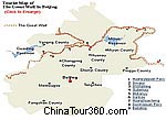 Beijing Great Wall Tourist Map