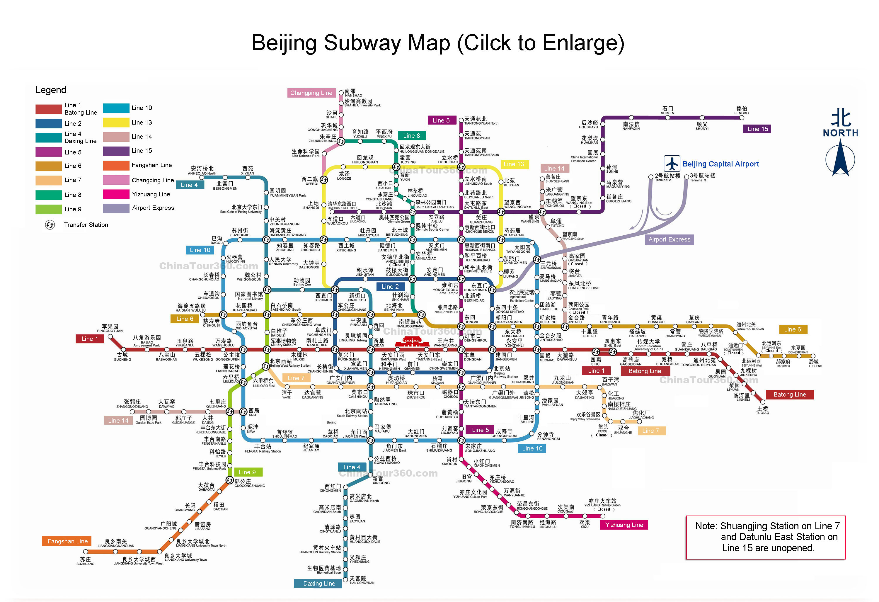 Beijing Subway Maps Metro Lines And Stations