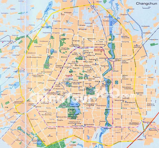 Map of Changchun City