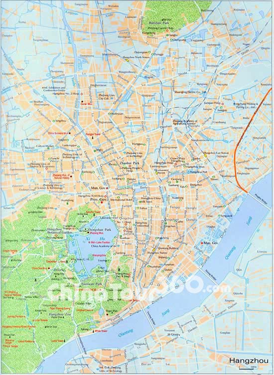 Hangzhou City Map