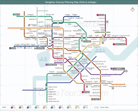 Hangzhou Subway Planning Map