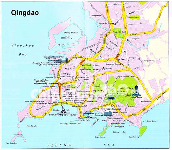 Qingdao City Map