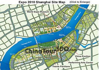 Sahnghai Expo Site Map