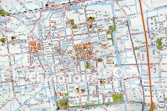 Map of Suzhou City