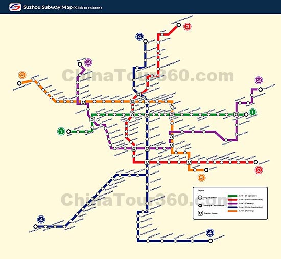 Map of Suzhou Subway Planning