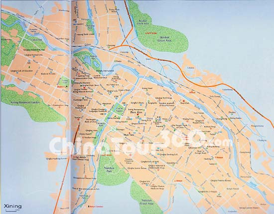 Xining City Map
