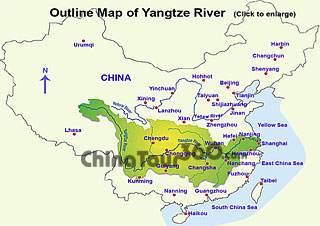 Yangtze River Cities Map