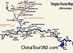 Yangtze River Cruise Map