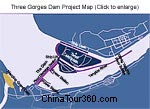 Three Gorges Dam Map