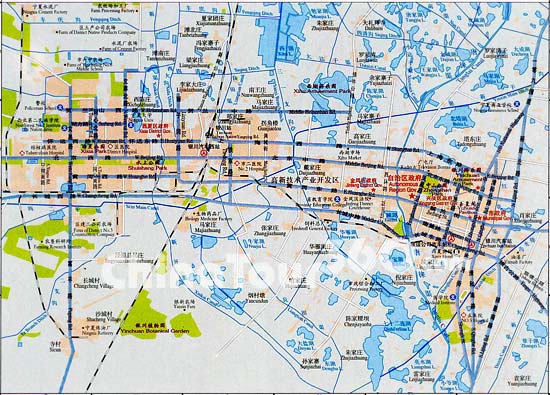 Yinchuan City Map