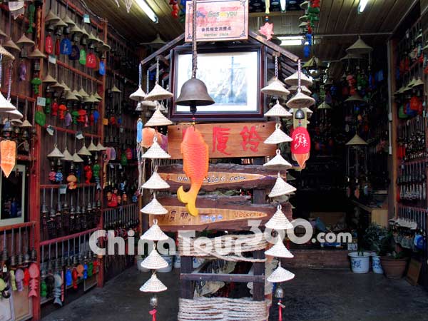 A Windbell Store in Lijiang Old Town