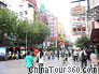 The thriving pedestrian street of Nanjing Road