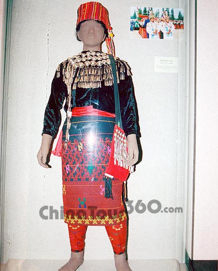 A Chinese minority's traditional dress