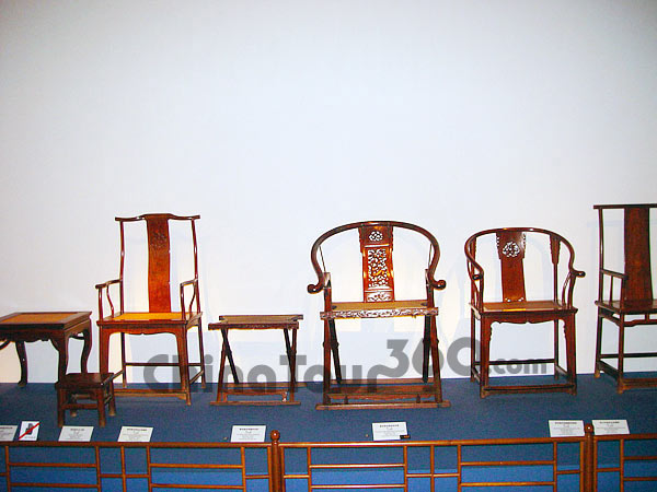A collection of chairs in Shanghai Museum