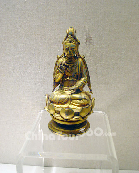 Gilt bronze Bodhisattva statue, Song Dynasty