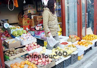 A Fruit Stall, Beijing