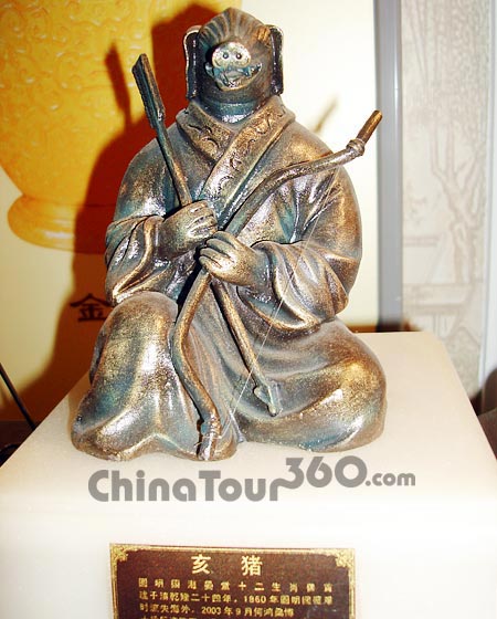 Bronze Statue of Pig, Beijing Yuanmingyuan