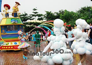 Float Parade in Disneyland
