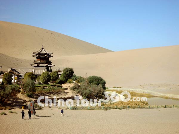 Crescent Moon Springs in Dunhuang
