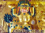 Golden Lion Statue, Tibet Ganden Monastery 