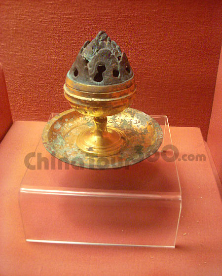 Gilded Bronze Boshan Incense Burner