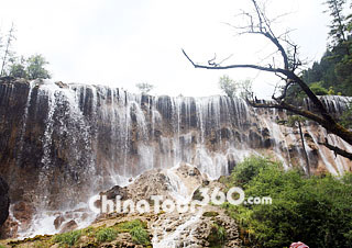 A Waterfall in Jiuzhaigou
