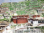 A bird's eye view of Lhasa Ganden Temple 
