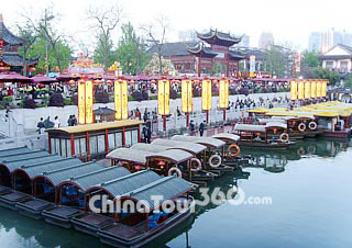 The Boats on Qinhuai River