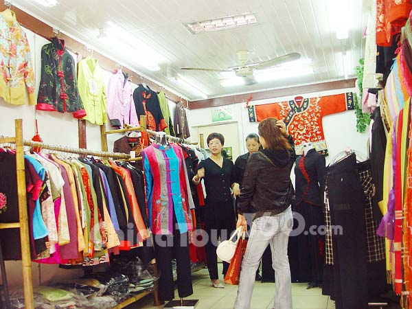 Local shop for traditional Chinese clothes
