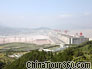 Bird's eys view of Three Gorges Dam from Tanziling