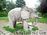 A Stone Elephant Statue