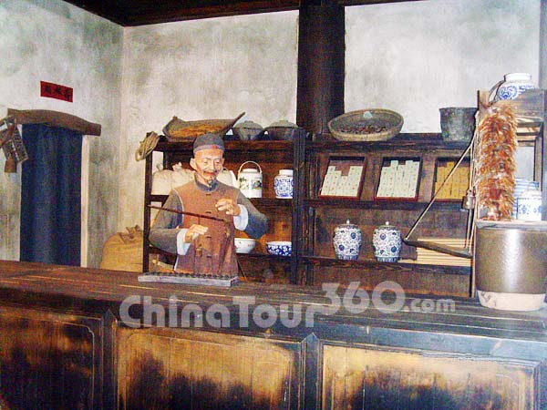 Wax Figure of Chinese Medicine Store in Beijing Confucius Temple