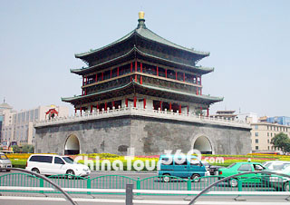 Side Scene of Bell Tower, Xian