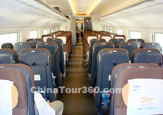 Second Class Seats in High-speed Train
