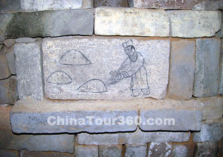 Brick Painting in A West Jin Tomb