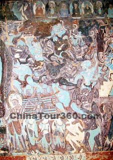 Chinese Mural in Dunhuang