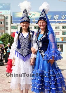 Kirgiz People in Traditional Costume