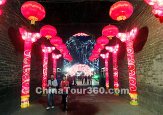 Lantern Show on Xian City Wall